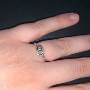 PANDORA Ring Heart to Heart Sterling Silver